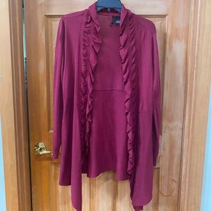 Marron Cardigan worn once